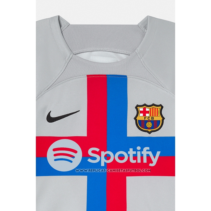 Camiseta Tercera Barcelona 22-23 Nino